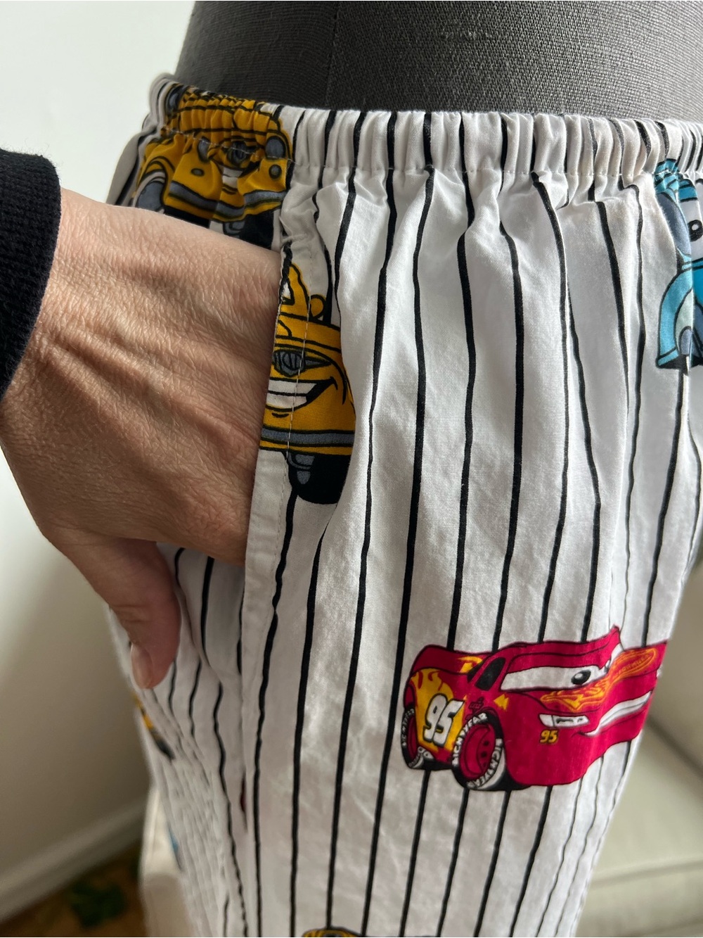 Disney Pixar Cars Printed Striped Pajama Pants EUC - Picture 7 of 7